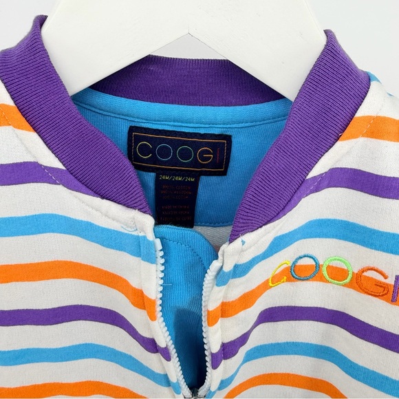 COOGI Multicolor Striped Baby Romper NEW WITH TAGS - Picture 2 of 4